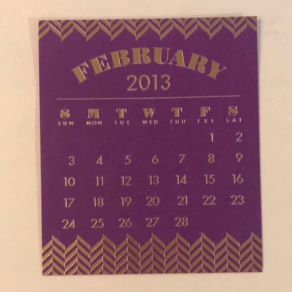 Paper Source 2013 Gold Foil Calendar - Picture 3 of 14